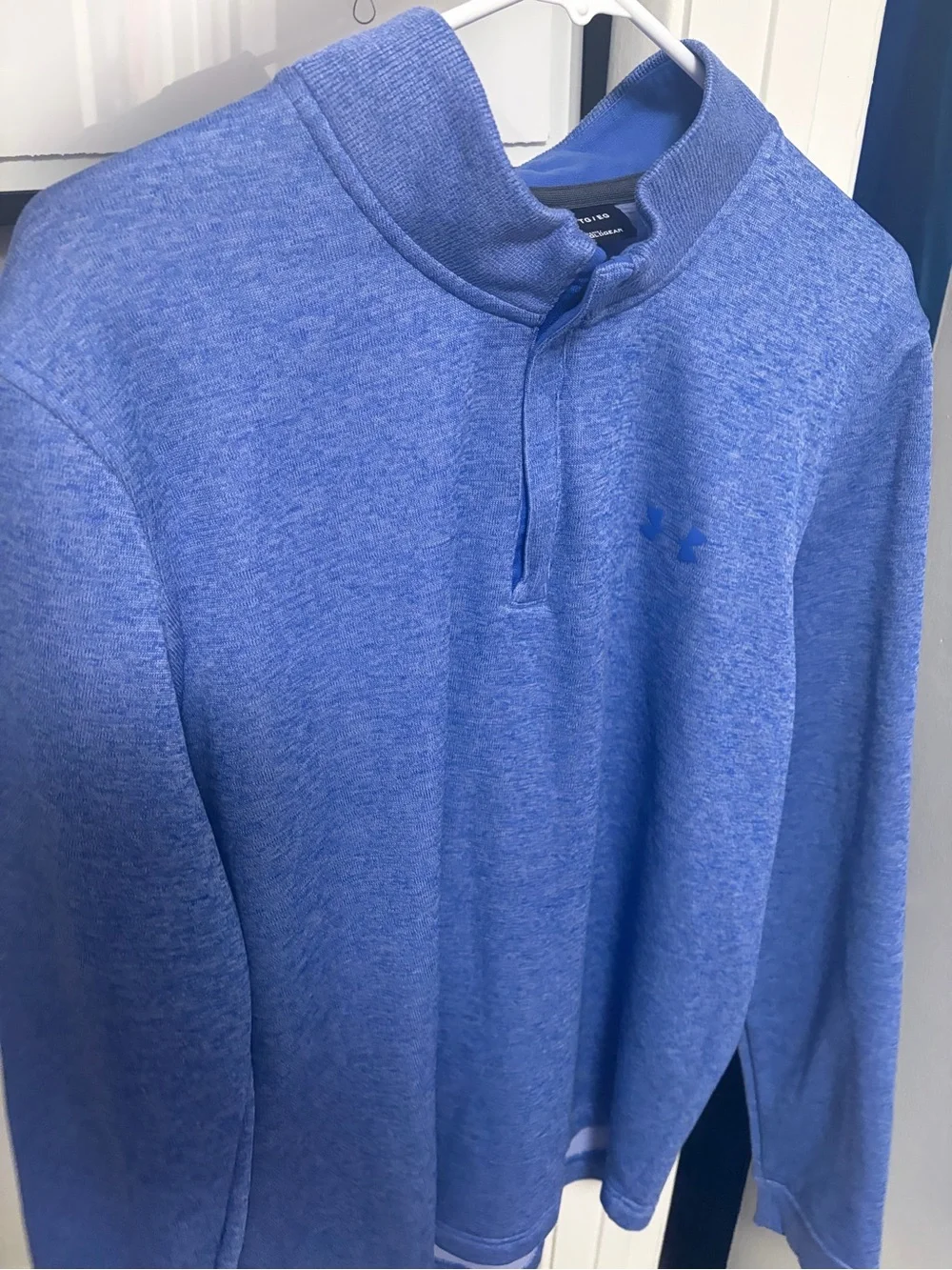 Under Armour Men’s Coldgear Blue Quarter-Zip Performance Pullover